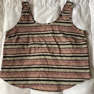 Aztec Pattern Cropped Tank
